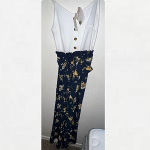 JUN & IVY romper (jumpsuit) with waist tie. XXS - NEVER WORN